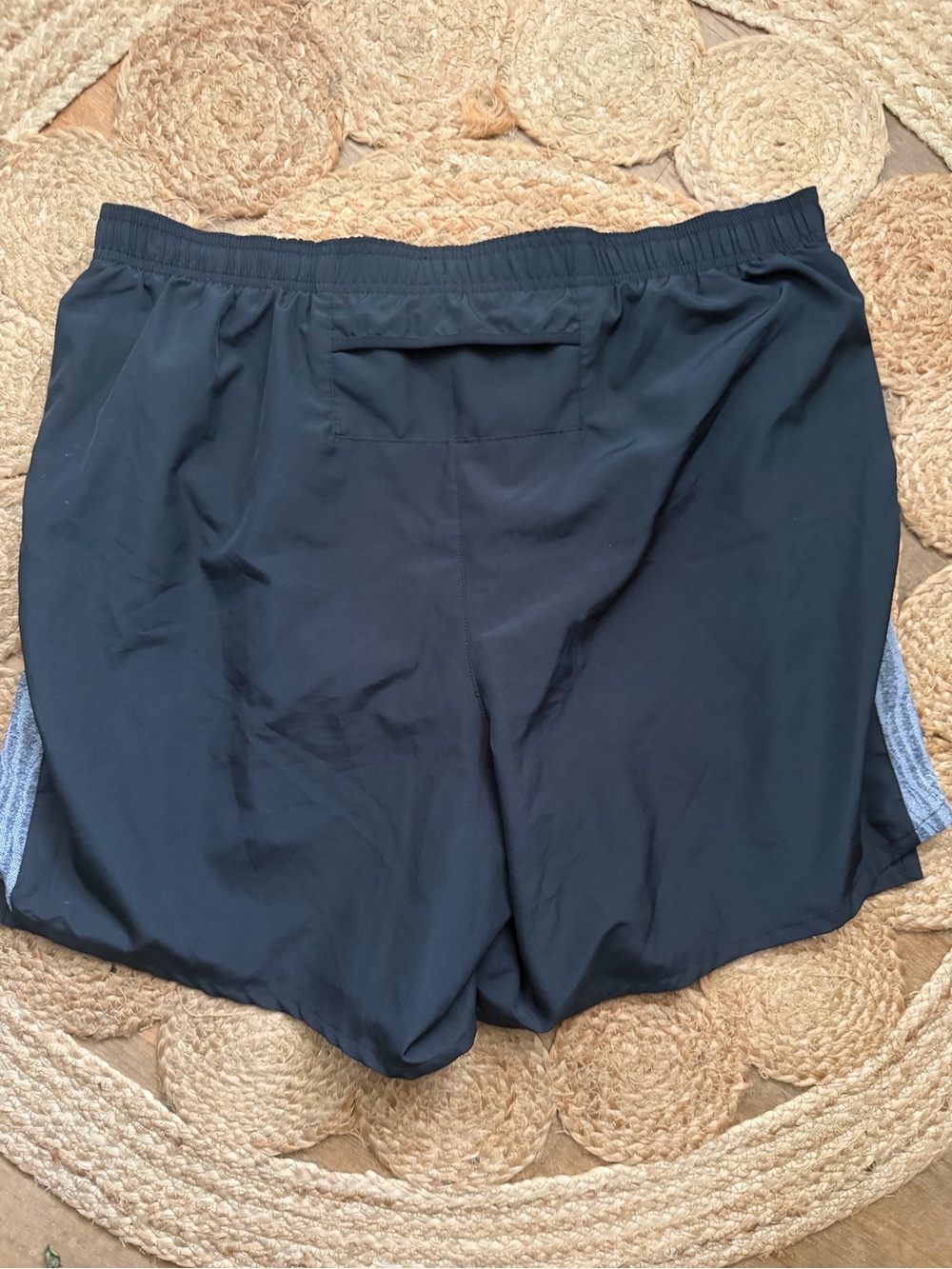 Nike Men’s Black Athletic Shorts with Gray Side Panels - Picture 2 of 4